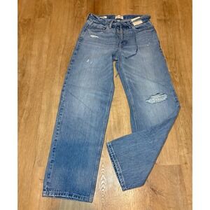 Universal Thread High-Rise Wide Leg Distressed Blue Jeans